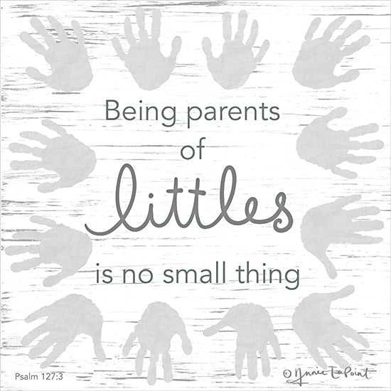 Annie LaPoint ALP2250 - ALP2250 - Parents of Littles - 12x12 Inspirational, Family, Parents, Little Children, Typography, Signs, Textual Art, Handprints from Penny Lane