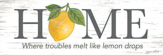 Annie LaPoint ALP2282 - ALP2282 - Lemon Home - 18x6 Inspirational, Home, Where Troubles Melt Like Lemon Drops, Typography, Signs, Textual Art, Lemon from Penny Lane