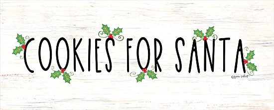 Annie LaPoint ALP2488 - ALP2488 - Cookies for Santa - 20x8 Christmas, Holidays, Cookies for Santa, Typography, Textual Art, Holly, Berries, Wood Background from Penny Lane