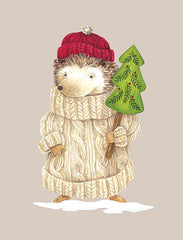 ART1248 - Hedgehog in Sweater - 12x16