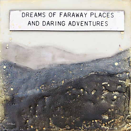 Britt Hallowell BHAR545 - BHAR545 - Dream of Faraway Places - 12x12 Abstract, Dreams, Daring Adventures, Landscapes from Penny Lane