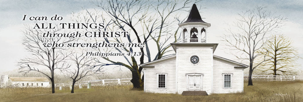 Billy Jacobs BJ1110B - BJ1110B - I Can Do All Things - 36x12 Church, I Can Do All Things, Trees, Signs, Philippians, Bible Verse, Religious from Penny Lane
