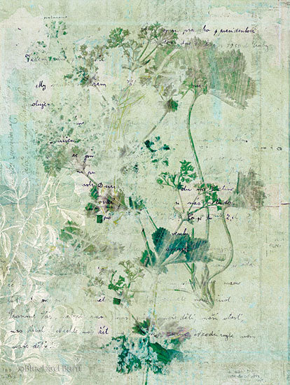 Bluebird Barn BLUE163 - Dreamy Green Botanical II - 12x16 Flowers, Green and White, Botanical, Diptych, Patterns from Penny Lane