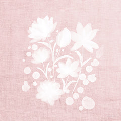 BLUE484 - Pink Flower Bunch I     - 12x12