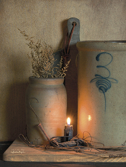 Susie Boyer BOY374 - No. 3 Bee Sting - Crock, Primitive, Still Life, Bee from Penny Lane Publishing