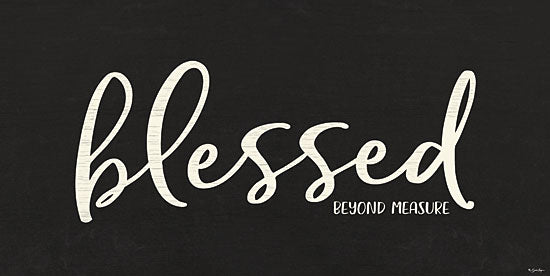 Susie Boyer BOY505 - BOY505 - Blessed     - 18x9 Blessed, Beyond Measure, Black & White, Family, Signs from Penny Lane