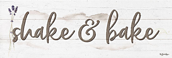 Susie Boyer BOY571 - BOY571 - Shake & Bake - 18x6 Shake & Bake, Lavender, Herbs, Kitchen, Cooking, Humorous, Signs from Penny Lane