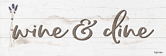 Susie Boyer BOY572 - BOY572 - Wine & Dine - 18x6 Wine & Dine, Lavender, Herbs, Kitchen, Wine, Humorous, Signs from Penny Lane