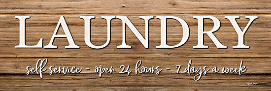 Susie Boyer BOY687A - BOY687A - LAUNDRY - 36x12 Laundry, Laundry Room, Self Service, Wood Background, Typography, Signs from Penny Lane
