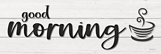 Susie Boyer BOY699 - BOY699 - Good Morning - 18x6 Good Morning, Kitchen, Coffee, Coffee Cup, Typography, Signs, Wood Planks from Penny Lane