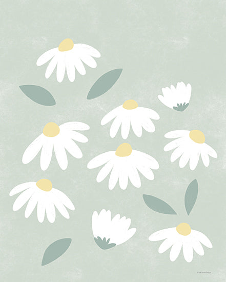Lady Louise Designs BRO309 - BRO309 - Daisies - 12x16 Abstract, Daisies, Flowers, White Daisies from Penny Lane