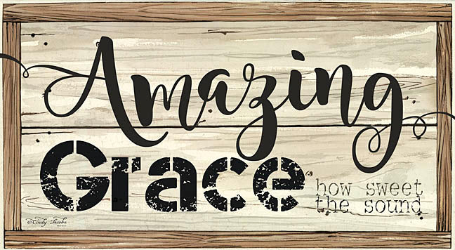 Cindy Jacobs CIN226B- Amazing Grace - Amazing Grace, Religious, Signs, Wood Planks from Penny Lane Publishing