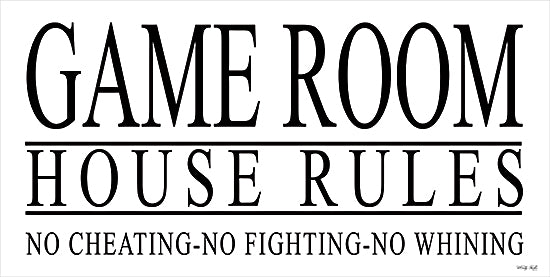 Cindy Jacobs CIN3044 - CIN3044 - Game Room House Rules I - 18x9 Game Room, House Rules, Rules, Children, Typography, Signs, Media Room from Penny Lane