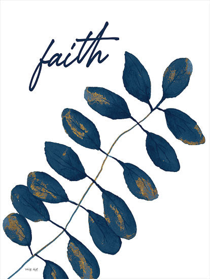 Cindy Jacobs CIN3090 - CIN3090 - Faith Navy Gold Leaves - 12x16 Faith, Navy, Gold, Leaves, Typography, Signs from Penny Lane