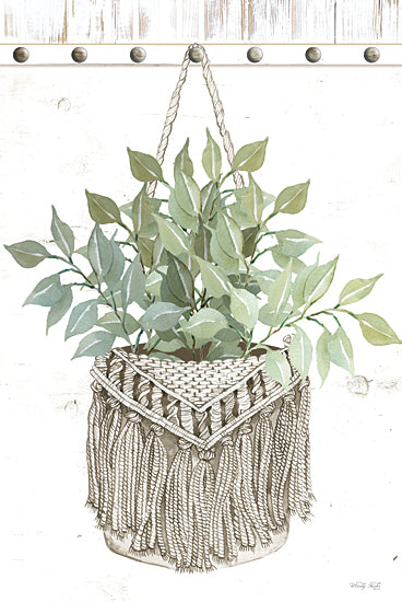 Cindy Jacobs CIN3356 - CIN3356 - Macrame Purse with Greenery II - 12x18 Macrame Purse, Greenery, Retro, 1970s, Crafts from Penny Lane