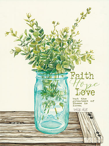 Cindy Jacobs CIN820 - Faith, Hope, Love and Eucalyptus - Faith, Love, Jar, Eucalyptus from Penny Lane Publishing