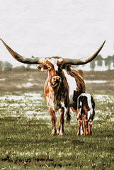 DAK241 - Mama Longhorn - 12x18