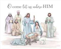 DOG261 - O Come Let Us Adore Him - 16x12