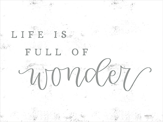 Imperfect Dust DUST1116 - DUST1116 - Life is Full of Wonder - 16x12 Inspirational, Life is Full of Wonder, Typography, Signs, Textual Art, Gray from Penny Lane