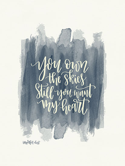 Imperfect Dust DUST273 - You Want My Heart - 12x16 Heart, Love, Blue, White, Signs from Penny Lane