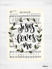 DUST434 - Jesus Loves Me Hymn   - 12x16