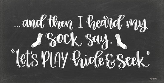 Imperfect Dust DUST480 - DUST480 - Sock Seek II - 18x9 Signs, Typography, Humor, Laundry, Black & White, Socks from Penny Lane