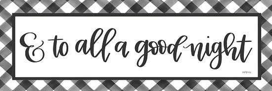 Imperfect Dust DUST501 - DUST501 - To All a Good Night - 18x6 Signs, Typography, To All a Good Night, Patterns, Black & White, Diptych from Penny Lane