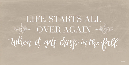 Imperfect Dust DUST505 - DUST505 - Life Starts Over Again - 18x9 Signs, Typography, Fall, Life Starts Over Again from Penny Lane