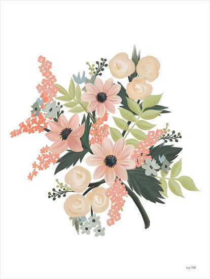 House Fenway FEN660 - FEN660 - Spring is Peachy II - 12x16 Flowers, Peach Colored Flowers, Greenery, Spring, Spring Flowers from Penny Lane