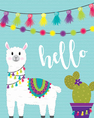 HK106 - Hello Llama - 12x16