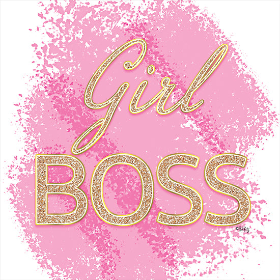 Heidi Kuntz HK114 - HK114 - Girl Boss - 12x12 Girl Boss, Pink and Gold, Glitter, Tween, Signs from Penny Lane