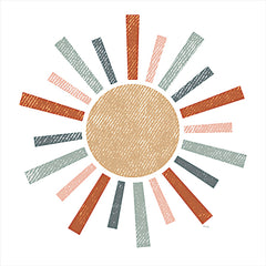 HK164 - Rustic Rainbow Sun - 12x12
