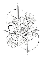 HK180 - Boho Peonies 1 - 12x16