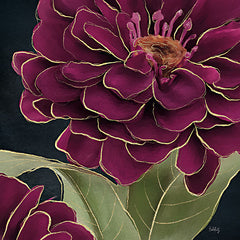 HK185 - Burgundy Floral 1 - 12x12