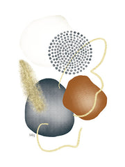 HK188 - Navy Neutral Abstract 1 - 12x16