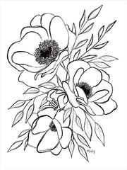 HK190 - Anemone Line Art 1 - 12x16