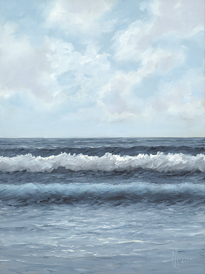Georgia Janisse JAN315 - JAN315 - Sea Serenity - 12x16 Coastal, Landscape, Ocean, Waves, White Crest, Sky, Clouds from Penny Lane