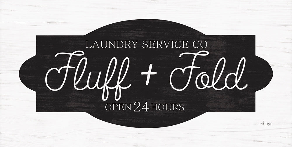 Jaxn Blvd. JAXN181 - JAXN181 - Fluff & Fold - 18x9 Signs, Typography, Laundry, Fluff & Fold from Penny Lane