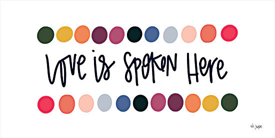 Jaxn Blvd. JAXN550 - JAXN550 - Rainbow Love is Spoken Here - 18x9 Love is Spoken Here, Rainbow Coors, Inspirational, Signs from Penny Lane