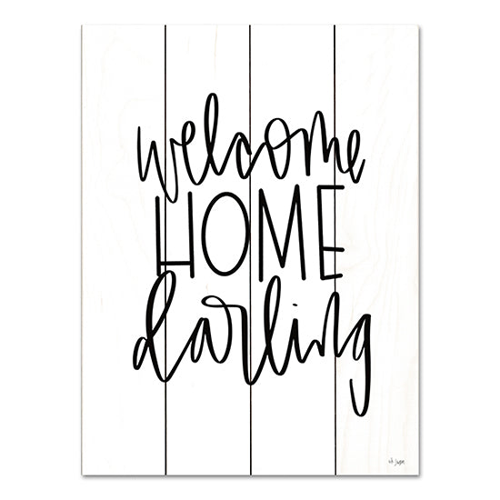 Jaxn Blvd. JAXN634PAL - JAXN634PAL - Welcome Home Darling - 12x16 Welcome Home Darling, Welcome, Term of Endearment, Black & White, Typography, Signs from Penny Lane