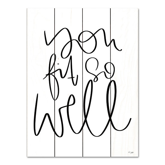 Jaxn Blvd. JAXN646PAL - JAXN646PAL - You Fit So Well - 12x16 You Fit So Well, Love, Couples, Spouses, Typography, Black & White, Signs from Penny Lane