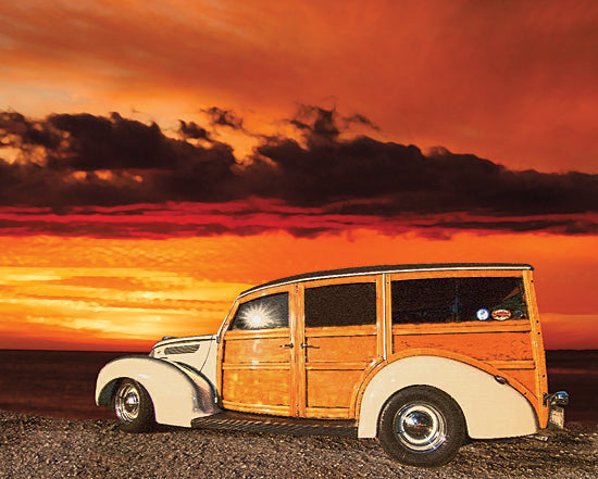 JG Studios JGS328 - JGS328 - Tan Woody - 16x12 Tan Woody, Vintage, Beach, Sunset, Photography from Penny Lane