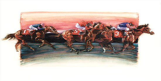 JG Studios JGS343 - JGS343 - Horse Race - 18x9 Horse Racing, Jockeys, Sports from Penny Lane