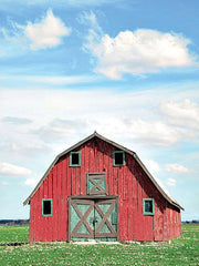 JGS382 - Barn with Green Doors - 12x16