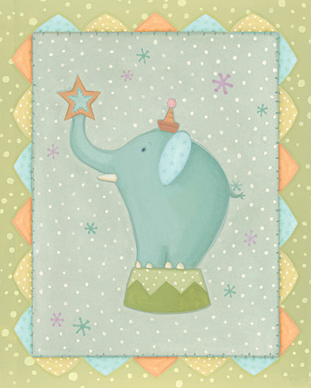 JG Studios JGS393 - JGS393 - Circus Elephant      - 12x16 Elephant, Circus, Baby, Children, Whimsical from Penny Lane