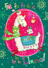 JGS411 - Christmas Llama - 12x16