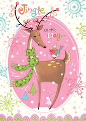 JGS412 - Christmas Deer I - 12x16