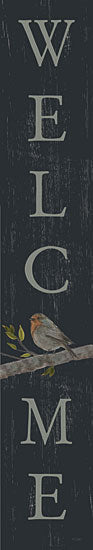 Kate Sherrill KS215 - KS215 - Welcome Bird (black) - 6x36 Welcome, Greeting, Birds, Signs from Penny Lane