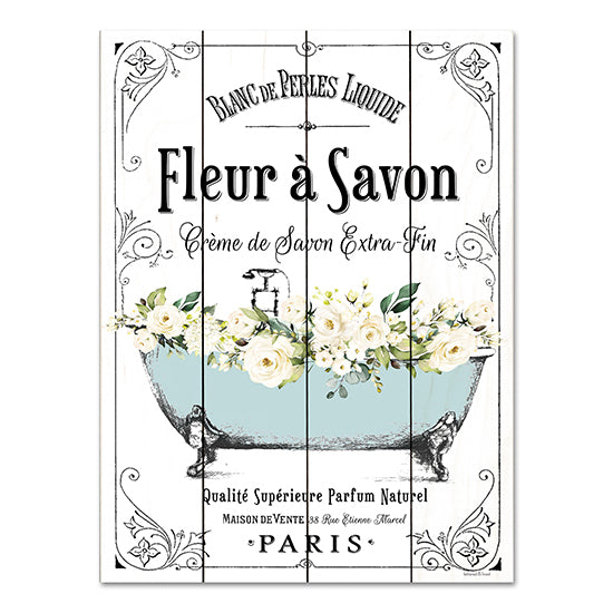 lettered & lined LET506PAL - LET506PAL - French Bathroom Set I - 12x16 Bathroom, Bath, Flowers, French, French Bathroom, Typography, Signs from Penny Lane