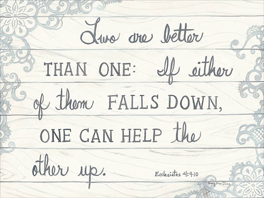 Mary Ann June MARY494 - Two are Better One - Two, One, Lettering, Encouraging from Penny Lane Publishing